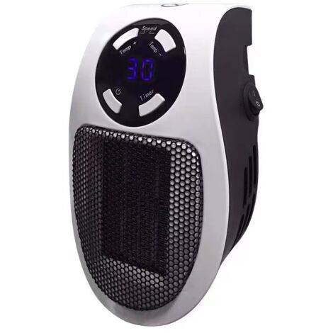 Mini Chauffage Soufflant, 500 W radiateur soufflant électrique Portable à économie d'énergie, radiateur soufflant à Prise de Chauffage en céramique PTC avec télécommande (1/5)