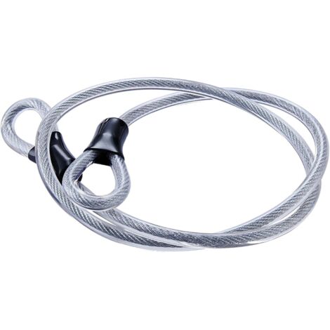 Câble de Sécurité Câble en Acier Tressé Câble de Verrouillage Flexible Verrou de Câble Vélo Antivol Cable d'acier Verrou de Chaîne de Sécurité de Vélo Câble à Double Nœud Pour Scooter Bicyclette (1/5)