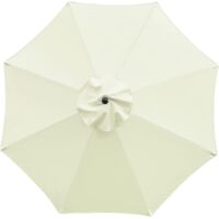 Reemplazo de tela para sombrilla de exterior, tela de repuesto para toldo de sombrilla de patio, Diamètre 3,0m8 baleines sans porte-parapluie