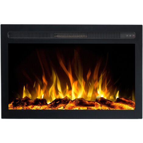 Emotion Flame Infinity 71 - 750/1500 W - Elektrischer Kamineinsatz - Premium-Feuer - einbaubar - 71x14x50 cm - LED-Kamin mit Heizung