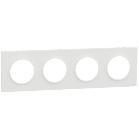 Plaque Odace Blanc Origine 4 postes (S929708)