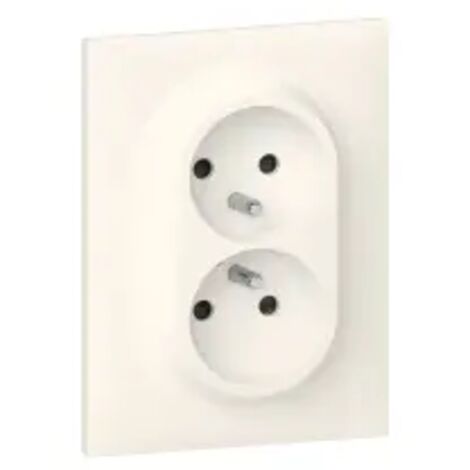 Double prises 2P + T - Compacte Monobloc - EasyRéno - 16 A - Dooxie - 600321 - Legrand (1/3)