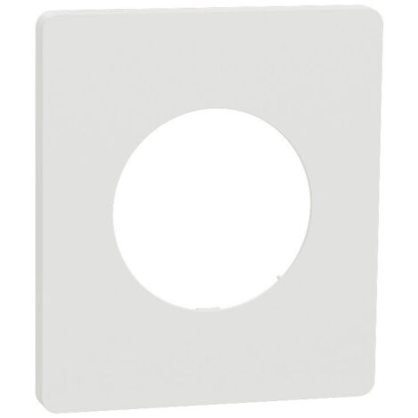 Plaque Odace Blanc craie Architecte 1 poste (S920802)