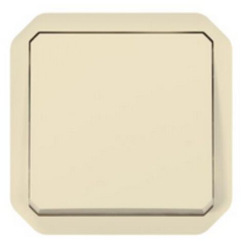 Legrand – Interrupteur va et vient étanche 10AX 250V IP55 IK08 – Enjoliveur finition sable – Pour chantiers humides et espaces confinés