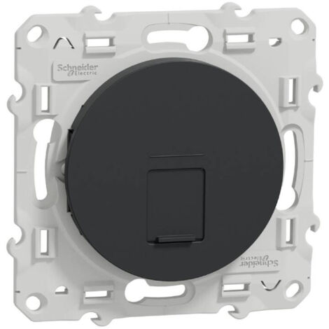 Odace, prise RJ45 Anthracite, sans connecteur (S540400)