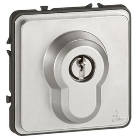 Poussoir à clé 3 positions 6A 250V Soliroc IK10 IP54 LEGRAND 077875 (1/2)