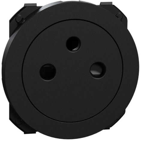 Enjoliveur noir prise affleurante Odace (S949050)