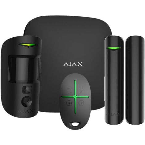 Ajax – Kit alarme maison avec caméra intelligente – Détection porte – Alimentation secteur – Portée 200m – Son 110dB
