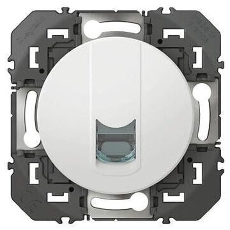 Legrand – Prise TV + RJ45 600352 – Catégorie 6 STP compacte – Solution élégante pour connectivité – Réduit l'encombrement