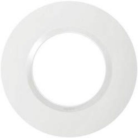 Plaque de finition ronde 1 poste – Finition blanche – Design moderne pour intérieur contemporain – Plaque Legrand