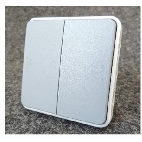 Double poussoir étanche NO+NF IP55 10A gris Plexo composable LEGRAND 069545