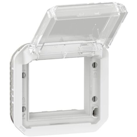 Adaptateur à volet transparent - Pour Mosaic - Composable - Blanc - Plexo - 069695L - Legrand (1/4)