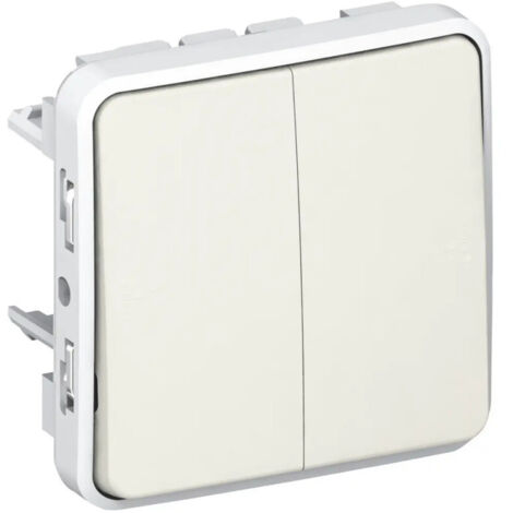 DOUBLE POUSSOIR NO+NF LEGRAND PLEXO COMPOSABLE BLANC - 10 A LEG069635