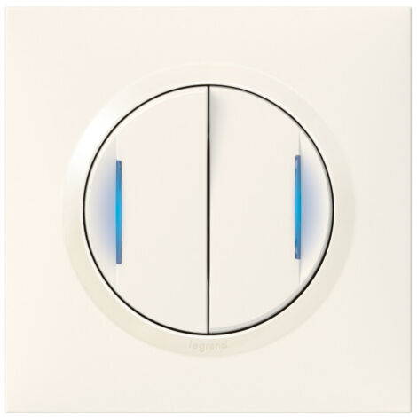 Legrand – Interrupteur complet et composable – Tension 250V – Intensité 10AX – Protection IP21 – Boîtier thermoplastique blanc