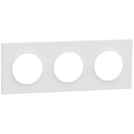 Plaque Odace Blanc Origine 3 postes (S929706)