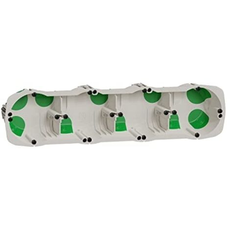 Boîte d'encastrement étanche à l'air - 4 postes - Ø 67 mm - Profondeur 47 mm - Multifix Air - IMT35033 - Schneider