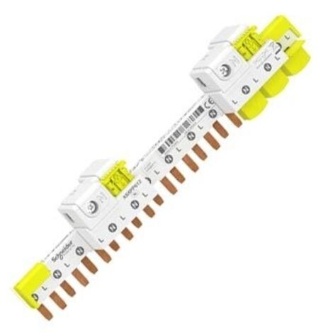 SCHNEIDER ACTI9 IDT40 PEIGNE DE RÉPARTITION 1P+N 63A 12 MODULES AVEC CONNECTEUR - A9XPP612