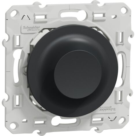 Variateur de lumière 2 fils – Zigbee – Installation sans neutre – Compatible avec l'écosystème Schneider Electric Wiser – Anthracite