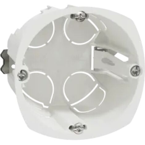 Schneider Electric – Boîte d'encastrement mural 1 poste diamètre 67 mm profondeur 50 mm – Fixation Multifix – Pour installation électrique professionnelle - SCHIMT35915