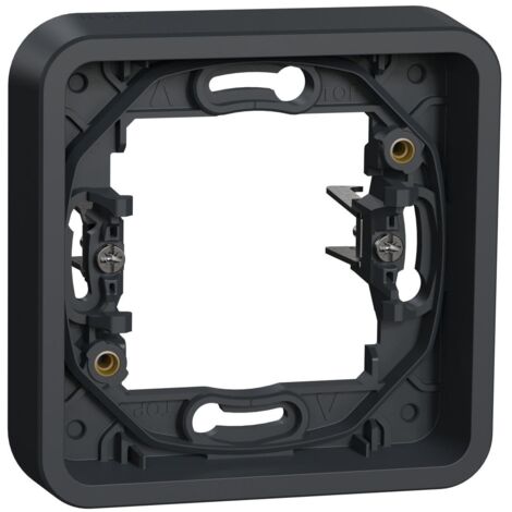cadre pour montage encastré - a griffes - 1 poste - gris - composable - schneider electric mur34108