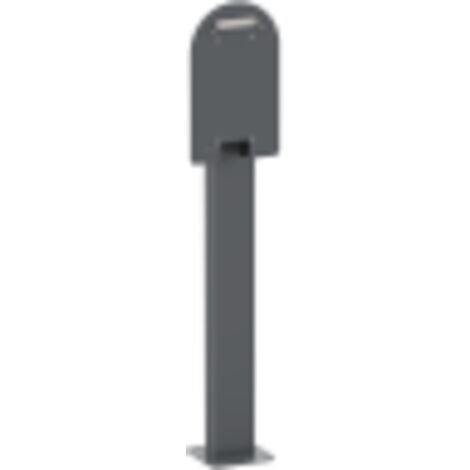 Schneider Electric – Pied métal pour borne de recharge électrique – Aluminium 5754 – Installation intérieure/extérieure – Hauteur 1300 mm – Couleur gris foncé - EVA1PBS1