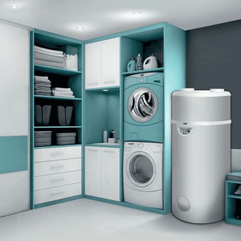 Auer – Chauffe-eau thermodynamique 200L – Monobloc avec cuve inox – Ventilateur à vitesse variable – Certifié Origine France Garantie - EDEL 200 L (1/3)