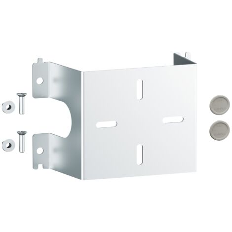 Rehausse 1 poste Plexo inox pour fixation sur panneau sandwich avec vis de fixation et bouchon d'isolation LEGRAND 069492L