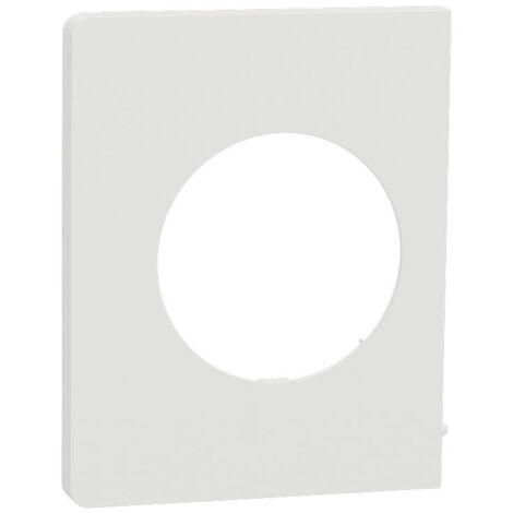 Plaque de finition 1 poste - Odace Architecte - S920800 - Schneider - Blanc craie (1/3)
