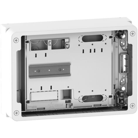 Schneider Electric – Panneau de contrôle monophasé 18 modules – Compatible Linky et CBE – Installation simplifiée pour résidentiel – Schneider