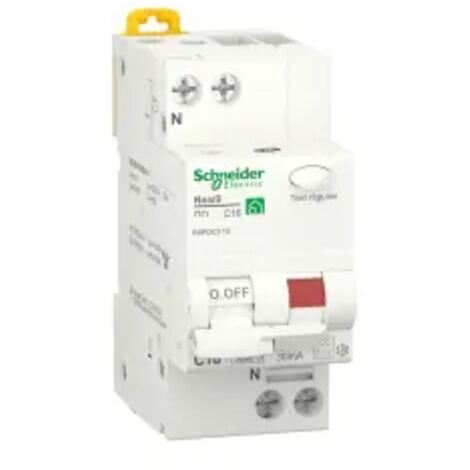 Disjoncteur différentiel 1P+N 16A 30mA – Tension 230V CA – Pouvoir de coupure 3000A – Raccordement par bornes 16mm² – Sista - Resi9 (1/2)