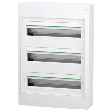 Coffret 3 rangées - 18 modules - Saillie - Sans porte - PrismaSeT XS (1/2)