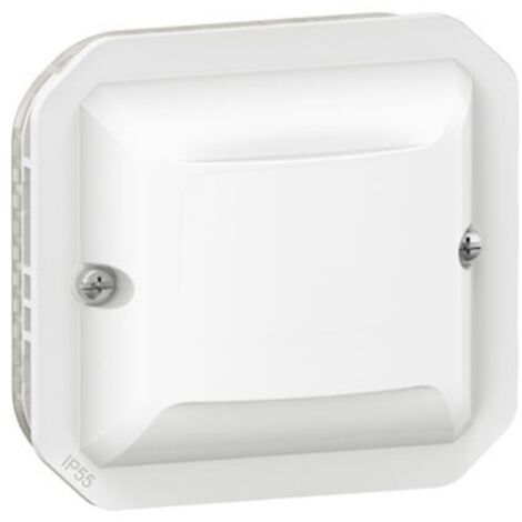 Legrand – Détecteur de mouvement mural 3 fils 500W – Fixation sur surface – Portée 12m – Angle d'inclinaison 180° – Pour espaces confinés (1/6)