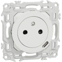 Schneider Electric - Unica - prise double 2P T pour boîte 1P - FR - vis - Anthracite - éca Schneider Electric - Unica - prise double 2P T pour boîte 1P - FR - vis - Anthracite - éca