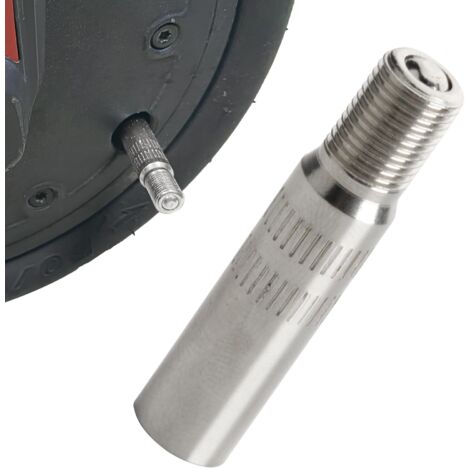 Extention de Valve de Pneu, Adaptateur de Rallonge Embout de Gonflage Trottinette Electrique en Alliage d'aluminium Rallongé de 39 MM Compatible M365 Adapté Autres Trottinette