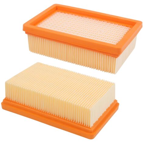 Lot de 2 Filtre Remplacement pour Aspirateur Kärcher WD4 WD5 WD6 MV4 MV5 MV6 plissé Plat (1/5)