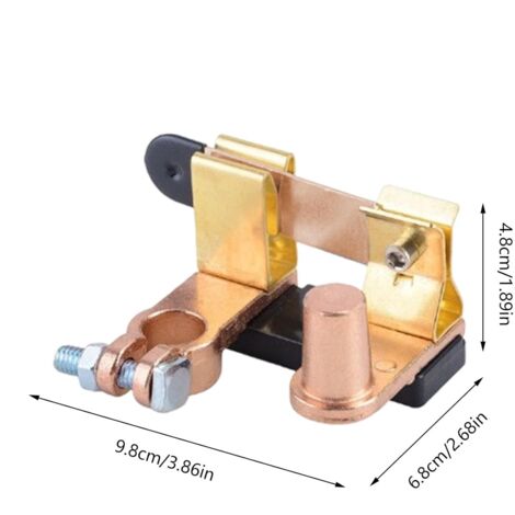 Stacca Batterie Interrupteur Déconnexion Batterie - Clé De Sécurité 10mm - 2 Pièces - Pour Voiture, Bateau, Camping-Car Coupe Circuit Batterie 12v