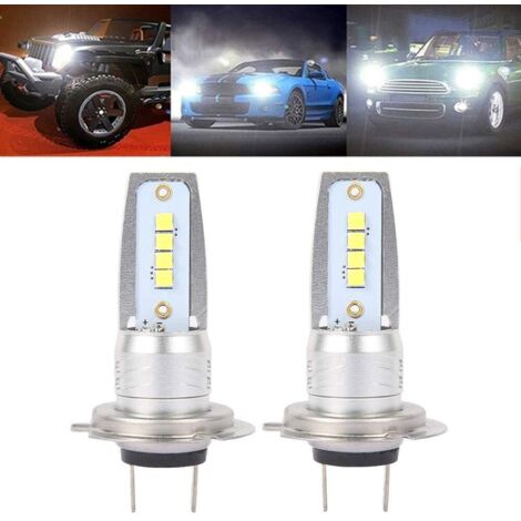 Phare Avant LED Moto 10-80V - Modèle P26S, 30 LEDs 2835, Blanc 6000K, 600 Lumens, Neuf