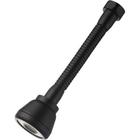 Tête de Robinet rotative à 360°, rallonge de Robinet de Cuisine Anti-éclaboussures avec 3 Modes d'économie d'eau, tête de Robinet en cuivre Noir