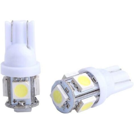 10pièces Lot De Ampoules Led Blanches Pour Feux Latéraux Voiture Sans Défaut Haute Luminosité Et Faciles à Installer