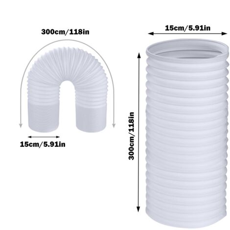 SHINING HOUSE Tuyau Climatiseur Mobile Adaptateur Clim Fenetre, Tuyau d'échappement Portable de SHINING HOUSE Tuyau Climatiseur Mobile Adaptateur Clim Fenetre, Tuyau d'échappement Portable de