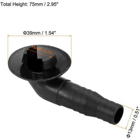 2 Raccords De Vidange Climatiseur - Coude 23mm Et 30mm, En PP, Pour Mini-Split Et Climatiseurs Fenêtre