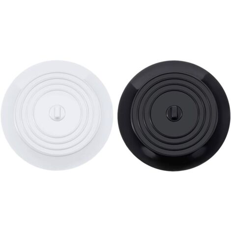 Silicone lavabo Bouchon, Bouchons de Baignoire en Silicone, Bouchons de vidange universels Bouchon evier de Cuisine, pour évier de Cuisine, lavabo de Salle de Bain(6 Pouces,2 Pièces)