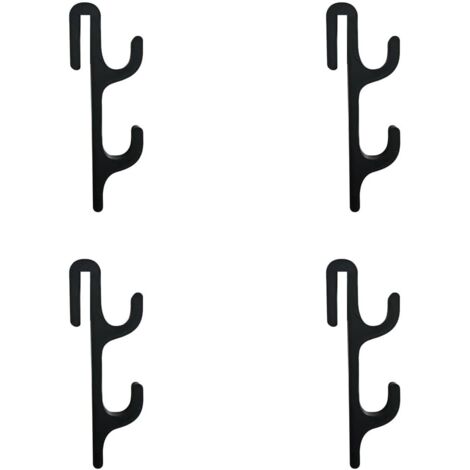 Lot de 4 crochets de porte de douche en verre sans cadre pour salle de bain, porte-serviettes pour peignoir