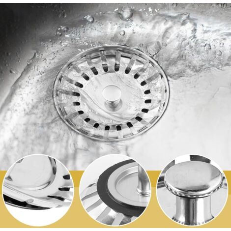 Bouchon D'évier De Cuisine En Acier Inoxydable 50 Mm