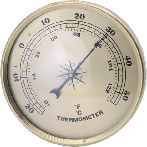 Thermomètre d'intérieur et d'extérieur 90 mm d'humidité à l'intérieur et à l'extérieur Température de l'air pour Moniteur climatisation Humidity Thermomètre Gauge Indicateurs (1/5)
