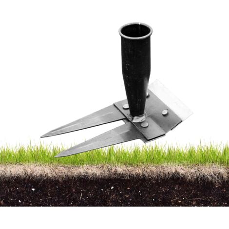 2 Dent Râteau De Désherbage en Acier Au Carbone, Rateau Jardin, Outillage De Jardin Râteau, Détachable Râteau De Jardin en Métal Très Résistant Double Face pour Backyard Farm Farm
