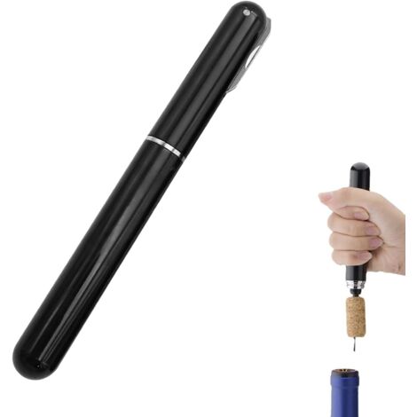 1 PCS Ouvre-vin à pression d'air 2-en-1 avec coupe-papier Ouvre-bouteille,Tire Bouchon Pompe À Air,Tire-Bouchon Portable pour Voyage,Idéal pour Camping,Fêtes,Bar,Cadeau pour Amateurs de Vin. (1/5)