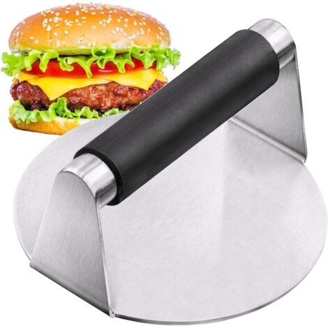 Presse à Burger Smash En Acier Inox 304 – 5.5 Pouces, Anti-adhésive, Idéale Pour Hamburgers Parfaits Et Barbecue
