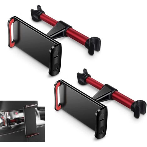 2 x Support Tablette Voiture. Porte Tablette Téléphone Voiture pour Appui-tête avec Universel Rotation 360° pour tablettes et téléphones de 4,7 à 11 Pouces