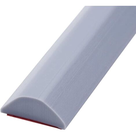 Barrière de Douche Pliable,Barriere Seuil de Douche Anti Débordement Silicone,Barrière d Eau Douche, Barre de Seuil de Douche Autocollante,Seuil de Douche Barrage d'eau (100cm,1.52.8cm,Gris)